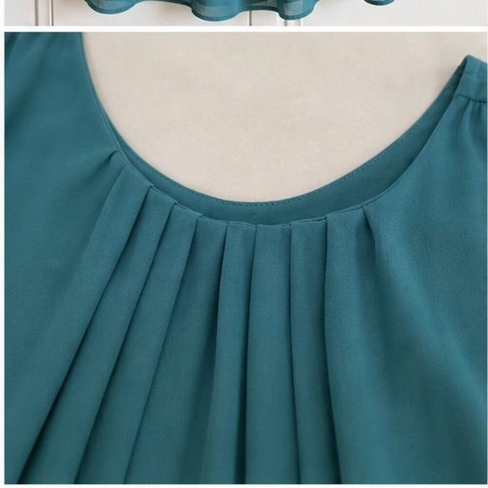 Gray Ruffle Blouse - Picture 4 of 6